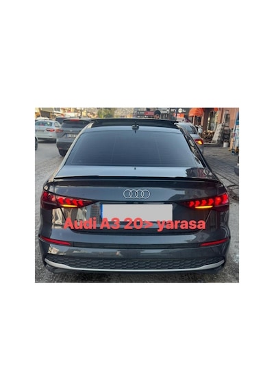 Audi A3 2020- Yarasa Boyalı Plastik Spoiler