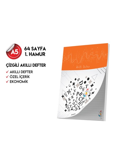 Çizgili Not Defteri 64 Sayfa Akıllı Defter Tekli A5 Tam Beyaz Tekli Koyu Mavi, Kırmızı, Turuncu, Kahverengi, Mavi, Yeşil