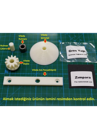 Vileda Tamir Rulmanı Vileda Tamiri Rulman 8 Köşeli Rulman 1 Adet Şemsiye