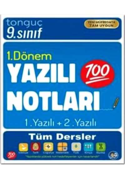 Tonguç 9.Sınıf Yazılı Notları 1.dönem