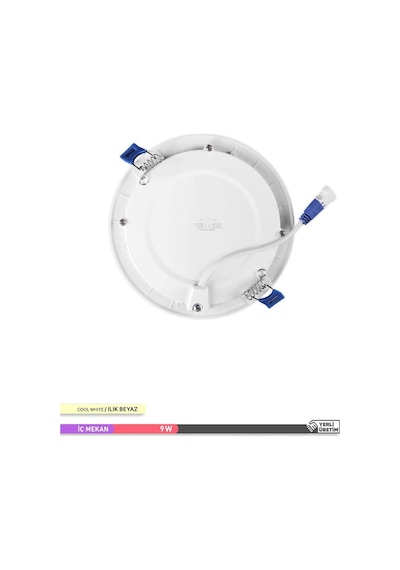 ACK Sıva Altı Yuvarlak LED Panel Armatür 4000K AP01-00910 Beyaz