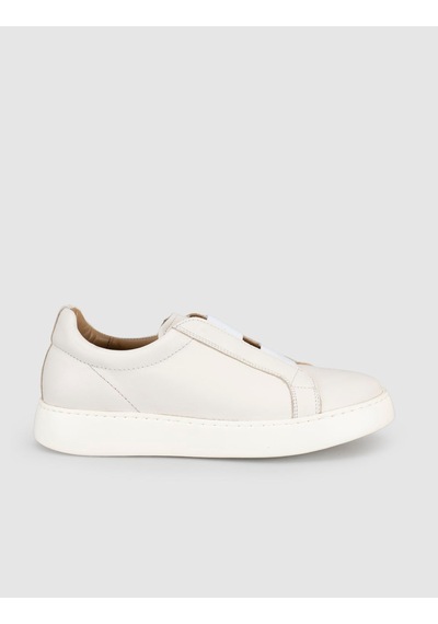 Lastik Detaylı Günlük Sneaker Ayakkabı Beyaz