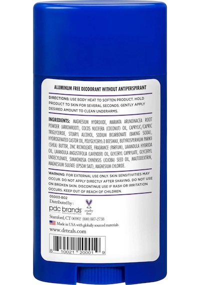Dr.teals Lavanta Alüminyum İçermeyen Stick Deodorant 75gr Lavanta