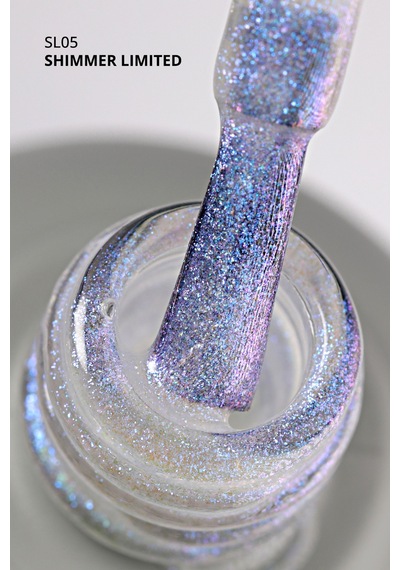 Momo Professional Shimmer Limited Holografik Kalıcı Oje Sl05 Rakı Beyazı Mavi Mor Simli 10 ML