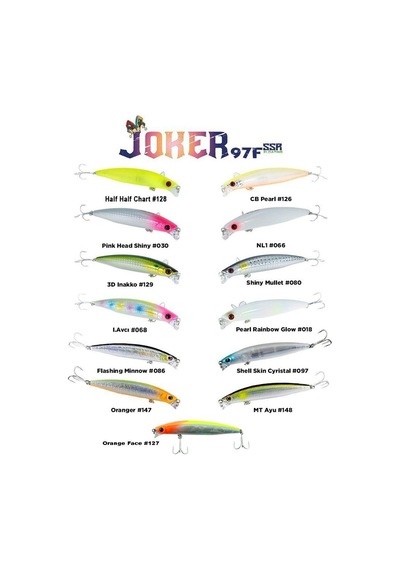Fujin Joker 97mm 12.6gr SSR Floating Maket Balık