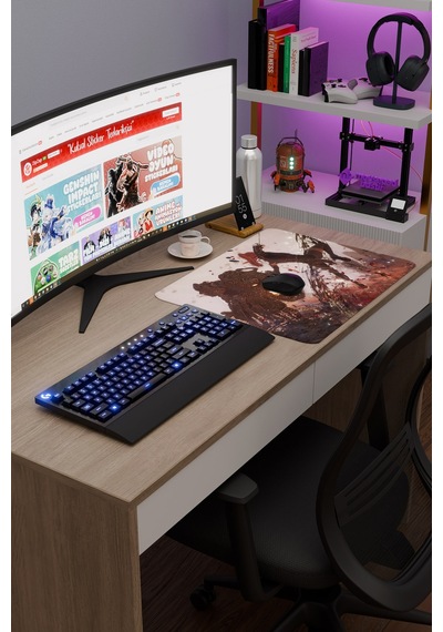 Expedition 33 Kaymaz Dikişli Kauçuk Oyuncu Mousepad V2 - 48x40 Xl Gaming Mouse Pad Fare Altlığı