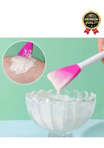 Özel Seri Esnek Yumuşak Silikon Yüz Cilt Krem Maske Uygulama Ve Temizleme Fırçası Spatulası 1 Adet