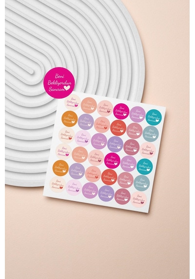 Beni Bekliyordun Sanırım Thank You Teşekkür Stickers Çıkartma Pyt