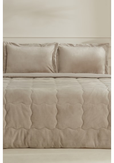Karaca Home Flufy Çift Kişilik Soft Dream Comfort Set Bej