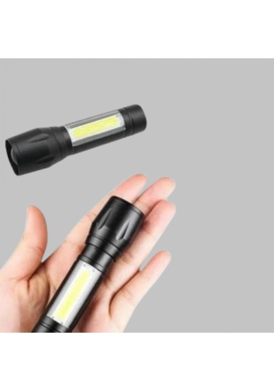 4 Modlu Şarjlı El Feneri Cree Led, 1300 Mah Batarya, Su Ve Darbe Dayanımlı