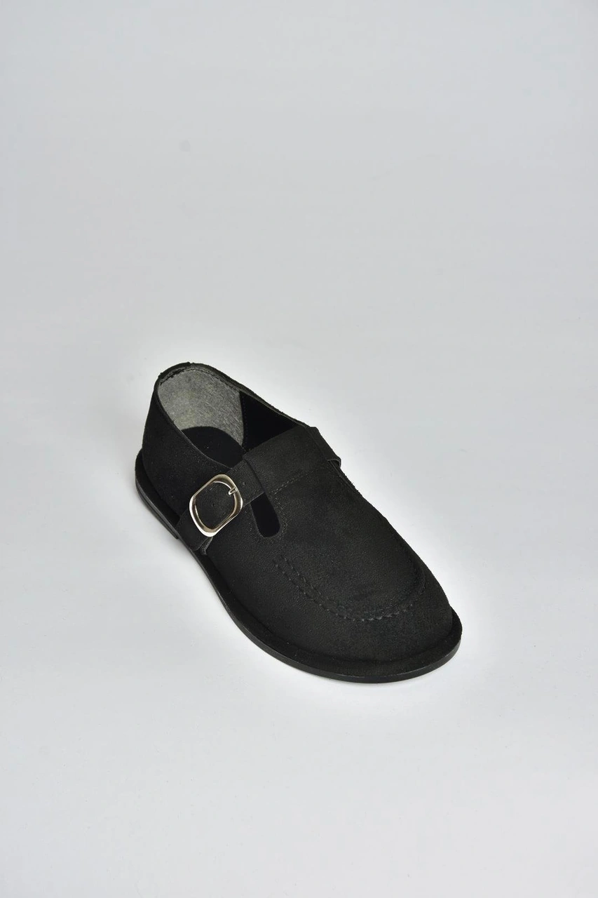 Fox Shoes V846871002 Siyah Süet Günlük Kadın Ayakkabı Siyah-süet
