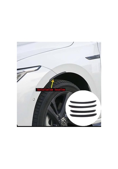 Mat Siyah Çamurluk Dodiği Çıtası 4 Prc Flap Set 2014-2023 Volkswagen Passat B8 3g İle Uyumlu