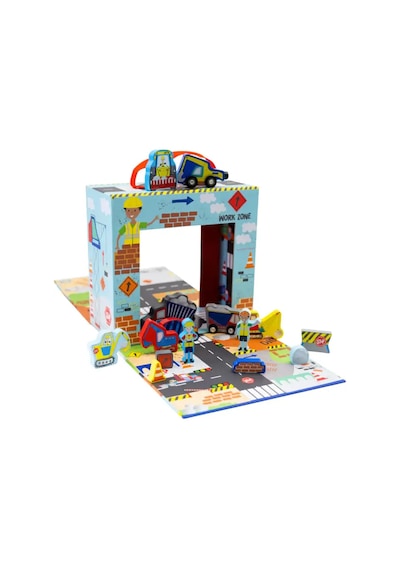 Floss & Rock Ahşap Figürlü Oyun Kutuları Construction 45p6473