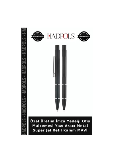 Özel Üretim İmza Yedeği Ofis Malzemesi Yazı Aracı Metal Süper Jel Refil Kalem Mavi