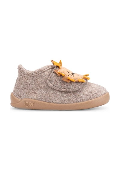 İgor Igor Homie Leon Çocuk Aslan Desenli Panduf - Taupe W10329-183 Bej