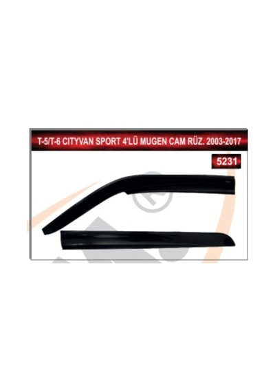 Volkswagen Transpoerter T5-T6 2003-2017 Model 4'Lü Mugen Cam Ruzgarlıgı