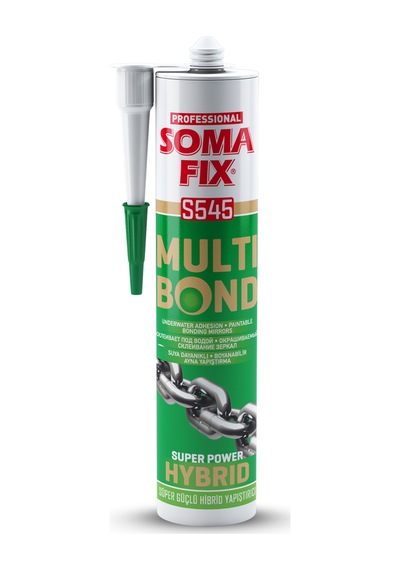 Somafix Beyaz Multi Bond Hibrid Sıvı Çivi Korniş Yapıştırıcı Beyaz Beyaz