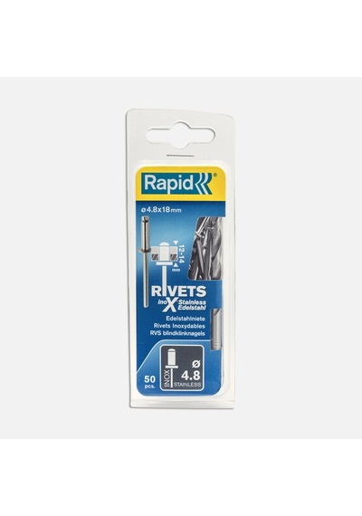 Rapid Perçin 4,8x18 Mm Paslanmaz Matkap Ucu 50 Adet