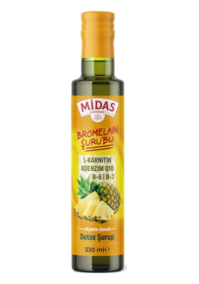 Midas Gourmet Bromelain Şurubu 330 ML