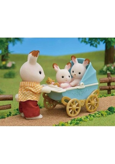 Sylvanian Families Çikolata Kulaklı İkiz Tavşan Bebek