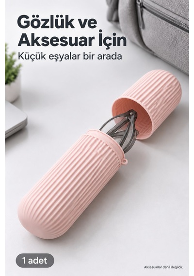 Seyahat Tipi Diş Fırçası Ve Macun Saklama Kabı Taşınabilir Gözlük Çok Renkli