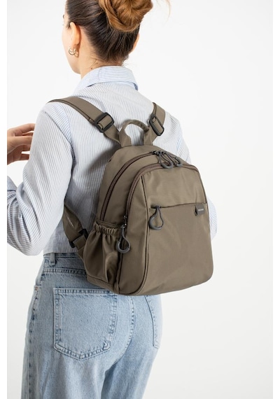 Baginn Kadın Sırt Çantası Ultra Hafif Paraşüt Kumaş Su İtici Kumaş Günlük Sırt Çantası Ölçüsü 30 24 Cm Vizon