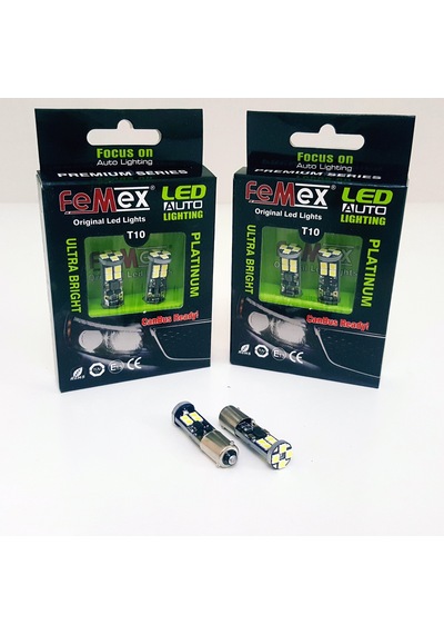 Femex  Platinum H21W Baw9S 12Ledli 650 Lumen Beyaz Led Ampul Aktif N11.1062