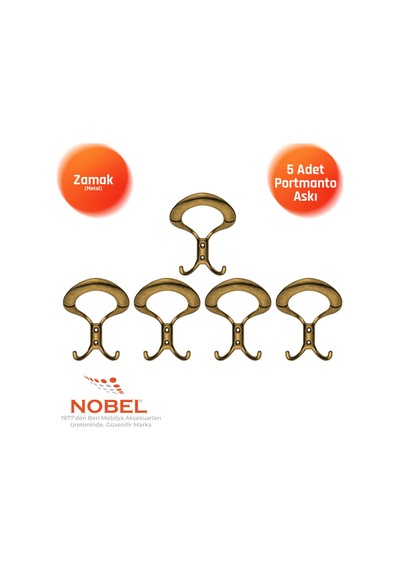 Üçgen Portmanto Askısı, Metal Vestiyer Askısı, Anti K Sari, Duvar Ve Dolap Askılığı 5'li Set Vidalı