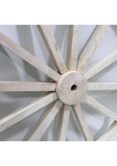 Otantik Çarşı Ahşap At Arabası Tekeri 90 Cm Duvar Dekoru
