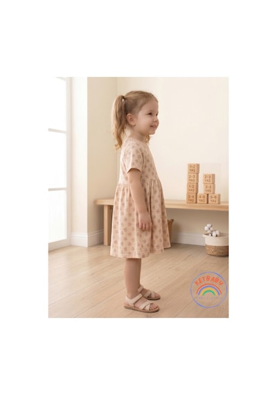 Ketbaby %100 Pamuklu Çiçek Desenli Yeni Sezon Kız Çocuk Elbise 1-6 Yaş Yazlık Konfor Serisi Bej Bej Ketbaby %100 Pamuklu Çiçek Desenli Yeni Sezon Kız Çocuk Elbise 1-6 Yaş Yazlık Konfor Serisi Bej Bej