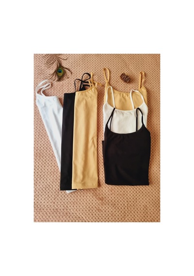 Demirsa Boutique Pamuklu Likralı İp Askılı Kadın 6' Lı Atlet 2 Siyah-2 Beyaz-2 Ten Beyaz-siyah-ten Demirsa Boutique Pamuklu Likralı İp Askılı Kadın 6' Lı Atlet 2 Siyah-2 Beyaz-2 Ten Beyaz-siyah-ten