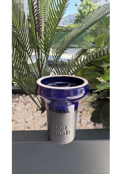 Taş Bowls Nargile Lülesi Phunnel Büyük Boy / Gece Mavisi