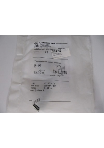 Ifm Oge300 Oge-dpkg/us100 Photoelectric Sensor