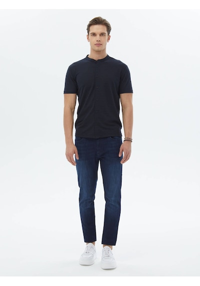 Lacivert Düz Regular Fit Casual Gömlek Lacivert