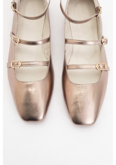 Luvishoes Luvi Shoes Glımmer Platin Hakiki Deri Bilekten Bağlamalı Küt Burun Kadın Babet Ayakkabı Platın Luvishoes Luvi Shoes Glımmer Platin Hakiki Deri Bilekten Bağlamalı Küt Burun Kadın Babet Ayakkabı Platın