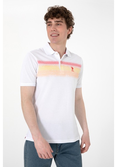 U.S. Polo Assn. Erkek Regular Fit Polo Yaka Turuncu Tişört 50300365-VR202