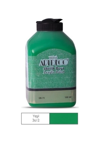 Artdeco 500Ml Yeşil Akrilik Boya 3612