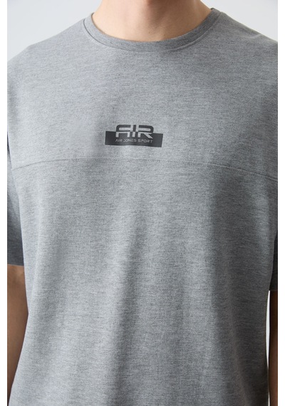 Gri Melanj Pamuklu Kalın Yumuşak Dokulu Oversize Fit Basic Erkek Şort Takım - 85259 GRİ MELANJ Gri Melanj Pamuklu Kalın Yumuşak Dokulu Oversize Fit Basic Erkek Şort Takım - 85259 GRİ MELANJ