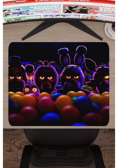 Five Nights At Freddy's Dikişli Kauçuk Oyuncu Mousepad V3 - 48x40 Xl Gaming Mouse Pad