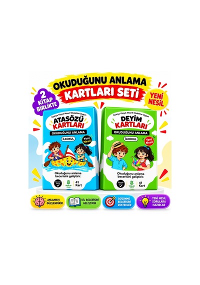 Ananaskids Maarif Modeline Uygun Atasözü Ve Deyim Kartları Seti 2 Kutu 82 Kart