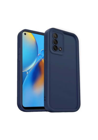 Oppo A74 4g Uyumlu Kılıf Viera Silikon - Lacivert