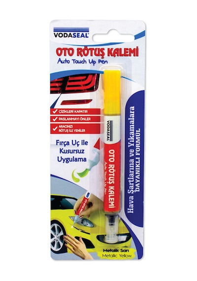 Vodaseal Oto Rötuş Boya Kalemi Çizik  Metalik Sarı 5 Ml