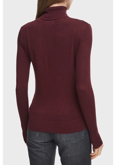 Guess Ls Tn Hallie Triangle Logolu Regular Fit Balıkçı Yaka Kazak W6br54z1455 Kadın Kazak W6br54 Z1455 G596 Bordo