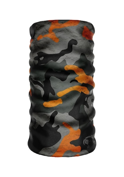 E Taktik Extreme Turuncu Kamuflaj Desenli Boyunluk Buff Bandana S