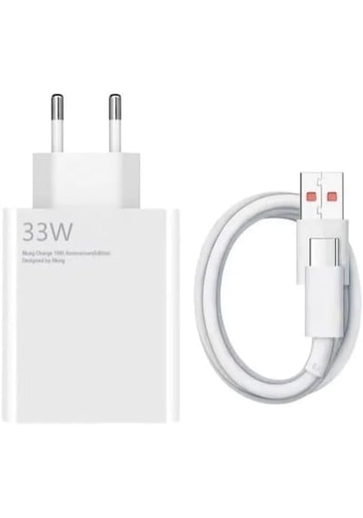 Tecno Camon 20 / 20s Pro 5g Uyumlu 33w Süper Hızlı Şarj Aleti Seti Adaptör Ve Usb To Type-c Kablo -