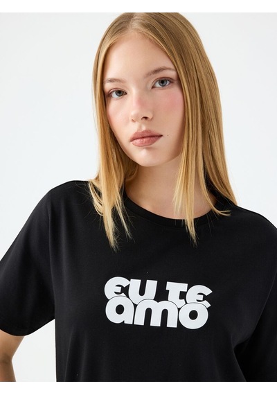 LOFT Regular Fit Kadın Tshirt K.kol Lf2039132 Q1.v1 Siyah
