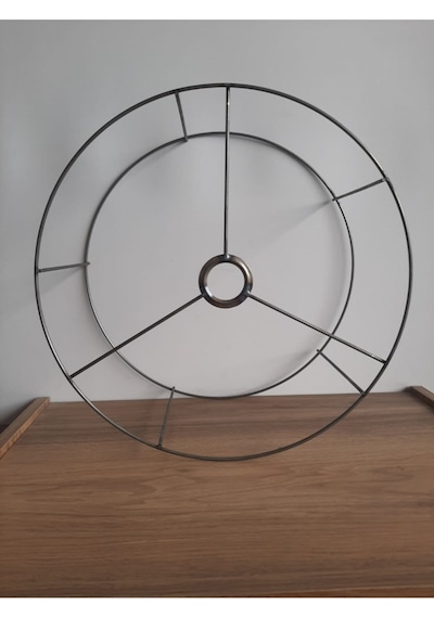 Abajur Ve Lambader Teli Çemberi 40 Cm Çap 20 Cm Yükseklik Büyük Boy Ham