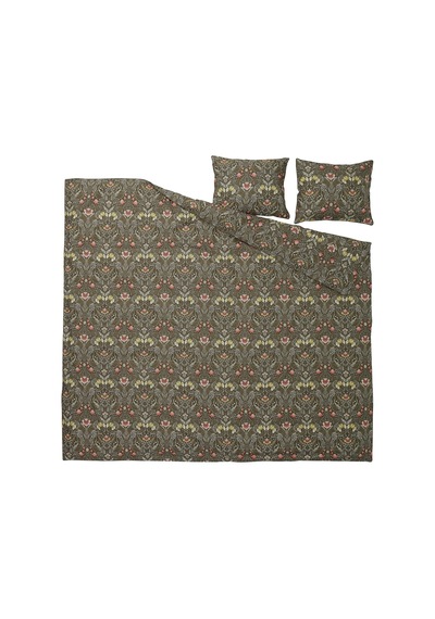 Ikea Karrdunört Çift Kişilik Nevresim Takımı 220 X 240 Cm Sarı - Yeşil - Kırmızı Çok Renkli