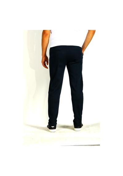 Erkek Lacivert Bel İpli Slim Fit Yan Cepli Armürlü Jogger Pantolon Ncs Jeans 1642-lacivert Lacivert