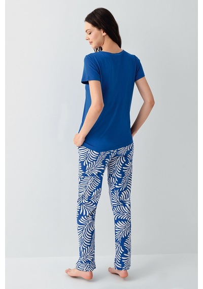 Arnetta Kadın Lacivert Pijama Takım Mavi